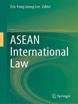 cover image of ASEAN International Law